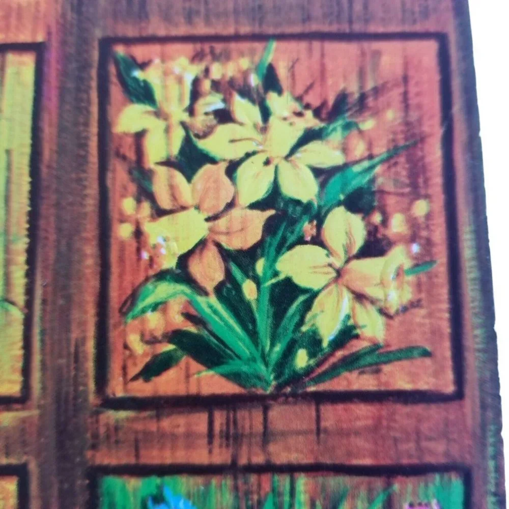1970s Vintage Greeting Card Charm Craft Happy Belated Birthday BLANK Ephemera
